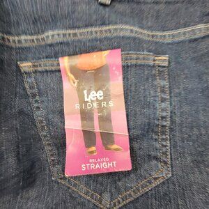 Lee Riders Jeans Women's 24 Blue Denim Relaxed Straight 130273 NWT